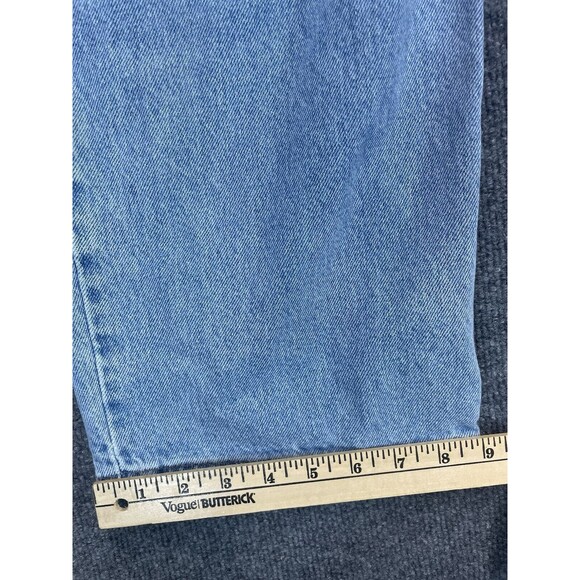 LL Bean Jeans Mens 42x29 Blue Comfort Waist Elastic Light Wash 100% Cotton Denim - Picture 9 of 9